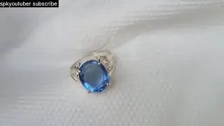 CREATE Your Own BLUE Stone Silver Ring at Nepal Jewellery!#spkyoutuber #jewellery