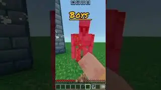 minecraft girls vs boys.  #minecraft #rpggamer #videos