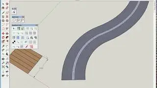 16 SKETCHUP Mapping Curved Road with Quadface Tools