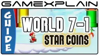 New Super Mario Bros. U - Meringue Clouds-1 Land of Flying Blocks Star Coins Guide & Walkthrough