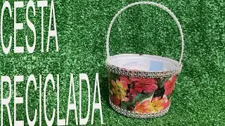 CESTA RECICLADA ♻️🗑