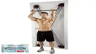 Door Gym Full Body Workout Fitness System w DVD Chart Straight Bar