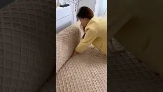 Elegant Beige Sofa Cover | Cozy & Minimal Living Room Look