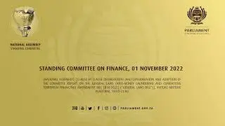 Standing Committee on Finance, 01 November 2022