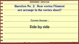 MCQ Questions Vortex Flow with Answers
