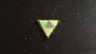 diy: triangle mirror work tutorial ll hand embroidery work ll mirror work ll