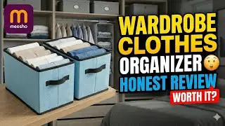 7 Grid Wardrobe Organizer Review | Foldable & Stackable Clothes Storage Box 🔥 Pack of 2