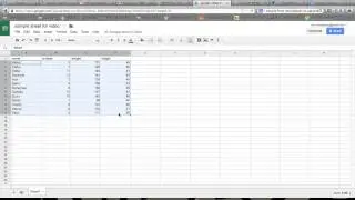 Sorting data on Google drive spreadsheet