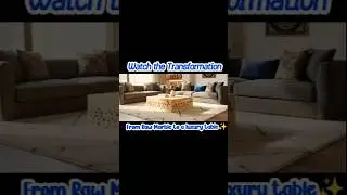 Modern Travertine Marble Center Table | Full Manufacturing Process #shorts #centertable #furniture