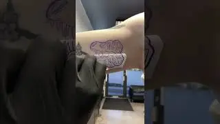 🦖 Dino Skull Tattoo By O.t.tattoo #tattuba #tattoo #tattooartist #shorts #dinosaur #skul #blackwork