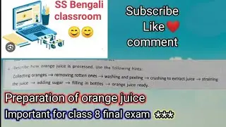 processing on Orange juice 🍊🍊. #paragraph #processingwriting#orangejuice #writingskills