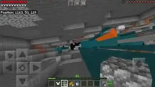 Jumping into a ravine with feather falling 4 | MCPE