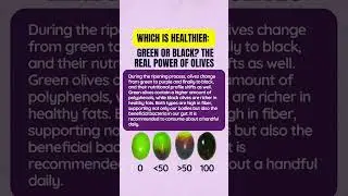 Which Is Healthier: Green or Black? The Real Power of Olives