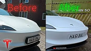 Tesla Model 3 Vinyl number plate change