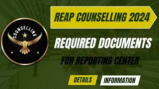 Reap counselling required documents physical reporting #reap #documents #round #mbm #counselling