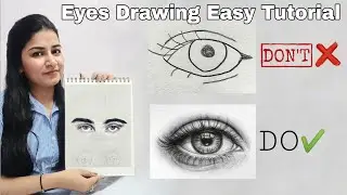 Eyes Drawing Easy Tutorial ( Step By Step )