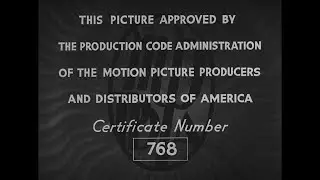 MPPDA Production Screen/Universal Pictures (1935)