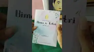 Undangan Pernikahan Custom Design Single Board Semi Amplop Unik