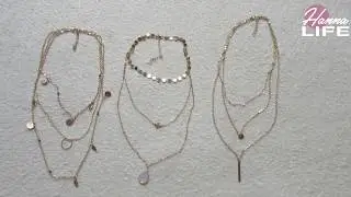 3 layer Gold pendentifs necklaces chain for women : my real review