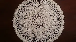 Crochet Doily - Romantic Pineapple Doily Part 2