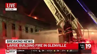 Large building fire in Glenville