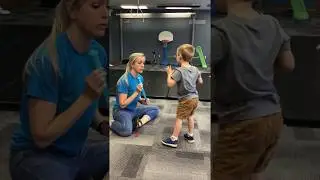 Physical Therapy Exercise: Standing balance with bubbles