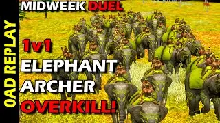 0AD Midweek Duel - 1v1 Elephant Archer Overkill!