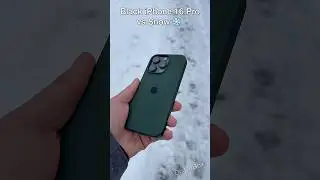 Black iPhone 16 Pro vs Snow ❄️ #shorts #trending #iphone #apple #iphone16pro #viral #video #ios26