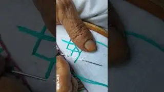 Satisfying Hand Embroidery Stitch ✨crossed blanket stitch