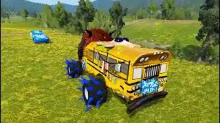 Mutant Mack Eater 🆚️ Crab Lightning Mcqueen Eater 🆚️ Taxi Truck Eater Coffin Dance Meme OCVER