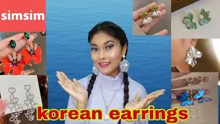 Trendy Korean earrings haul😍/ Earrings from simsim/ Stand Bright