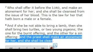 Mary's purification, sin offering, Leviticus 12