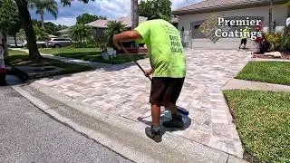Brick Paver Restoration Process | Cleaning, Sanding & Sealing in Florida