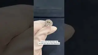 Floral Rose Cut Diamond Ring, 3.20 Carats