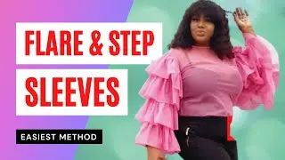 2021 DIY LAYERED SLEEVE. How to cut and sew ruffled /layered sleeve/ tiered sleeves | CuteLuks