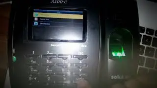 input sidik jari Solution X100C firmware terbaru