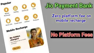 Zero platform fee on mobile recharge || Intraday _Job