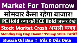 Nifty Prediction For Tomorrow | 12 Jan 2025 | Market For Tomorrow | Stock Market Crash Tariff Update