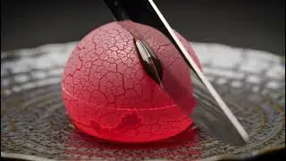 Hot choclate ball ASMR sound vedio ||ASMR glass cutting vedio||#asmrsounds #satisfying  #viralvideo