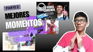 LOS MEJORES MOMENTOS del Comiendo por Colores 🌈| Pt 2 Morado, Blanco y Negro 💜🤍🖤 | Study Sam 