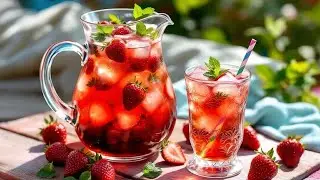 You are so HOT! Have Some Iced Tea! - Easy Refreshing Strawberry Iced Tea