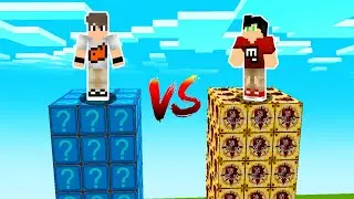 TORRE DE LUCKY BLOCK INCA VS LUCKY BLOCK CRYSTAL NO MINECRAFT