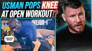 BISPING reacts: Did Kamaru Usman's KNEE POP at UFC 294 Open Workout??