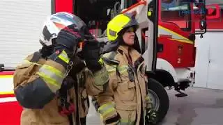 Janko in Diana sta stopila v čevlje poklicnih gasilcev