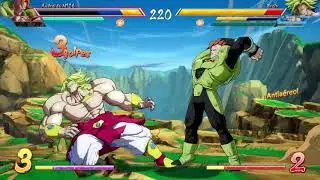 DRAGON BALL FighterZ RTJ1 Mutma (No. 16, Tien, Yamcha) VS Vipo (Vegito Blue, Broly, Jiren) 1