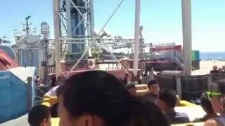 Santa Cruz beach board walk: going on the pirate ship