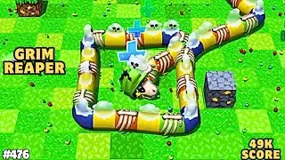 Snake Rivals | GRIM REAPER Snake || NET PROBLEM At END || 49k Score || The BeastGaming840