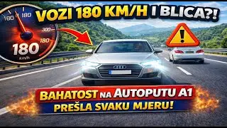 VOZI 180 KM/H I BLICA?! Bahatost na autoputu A1 prešla svaku mjeru!