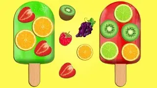 baby Learn Names of Fruits and Vegetables with kitchen cooking for preschool and toddler Game