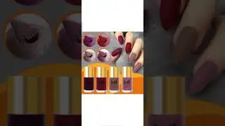 //💅MI FASHION Soft Smooth Unique Matte Nail Polish Combo Sets of 4 Unique Colors//
